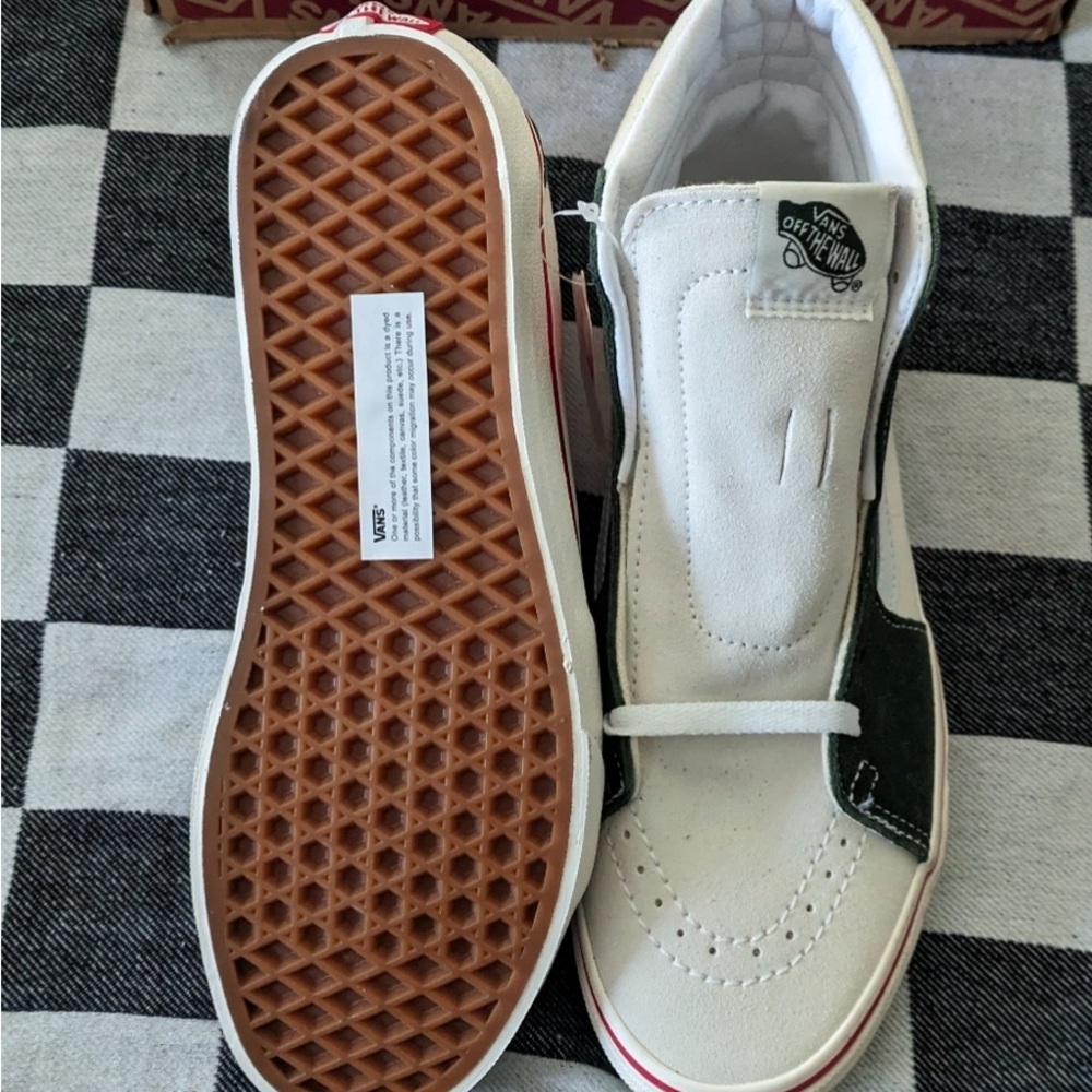 Vans Sk8-Hi Retro Sport Marshmallow Bistro Green Women 9.5 042025 - Picture 3 of 8
